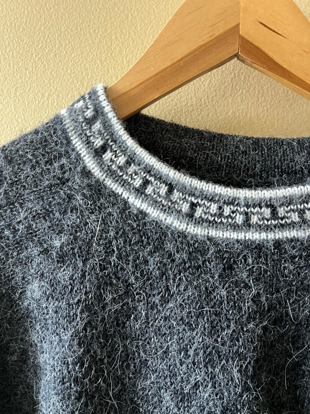 Charcoal Gray Alpaca Sweater